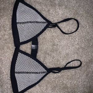 Triangl Neoprene black and white swim suit